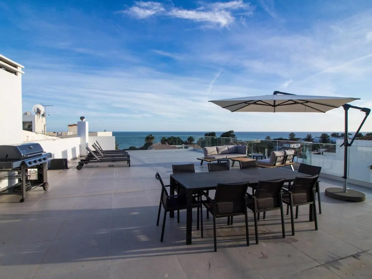 Panoramic N Apartment - Rooftop Pool & Sea View & Garage & Bbq Albufeira