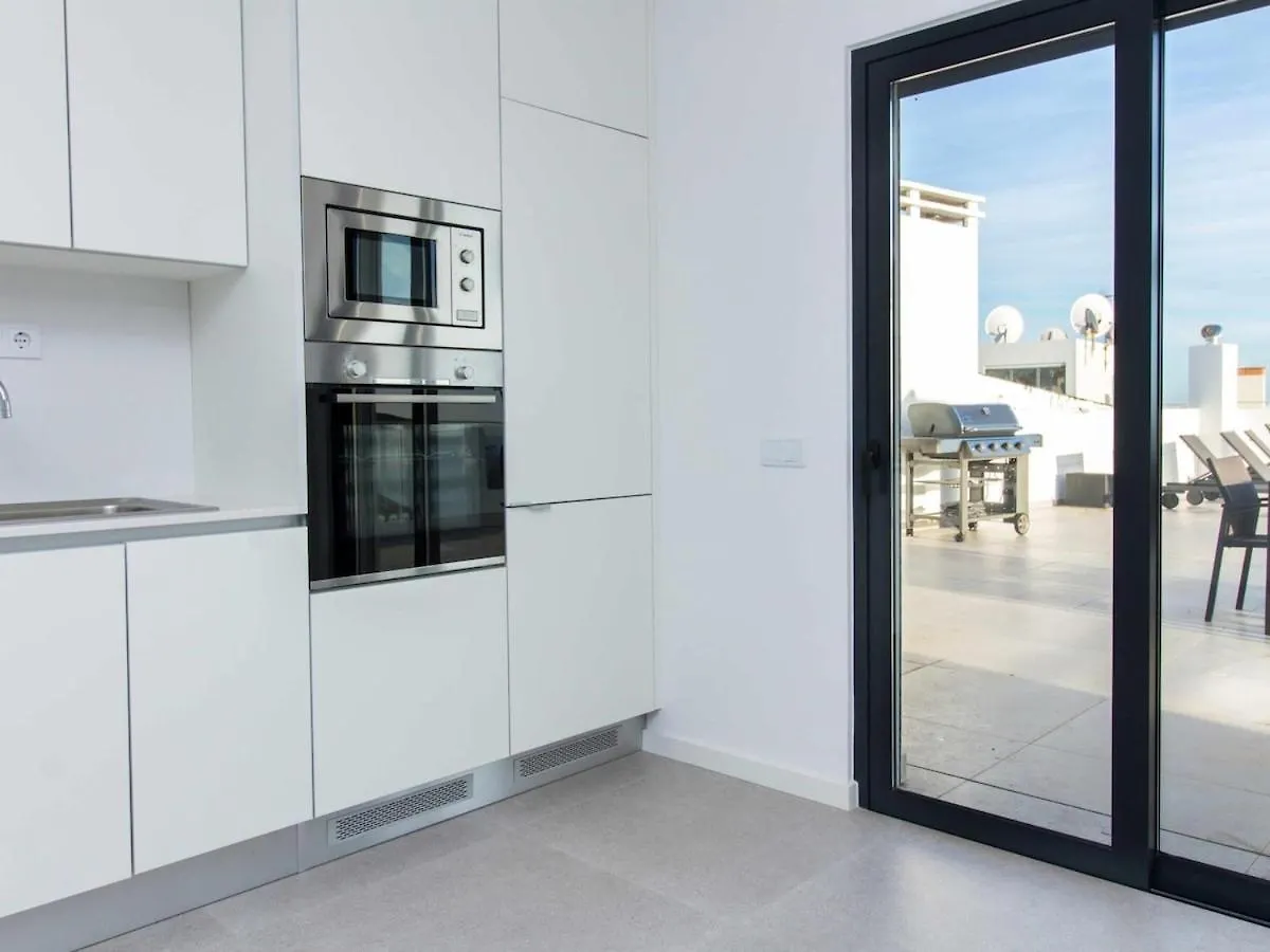 Panoramic N Apartment - Rooftop Pool & Sea View & Garage & Bbq Albufeira