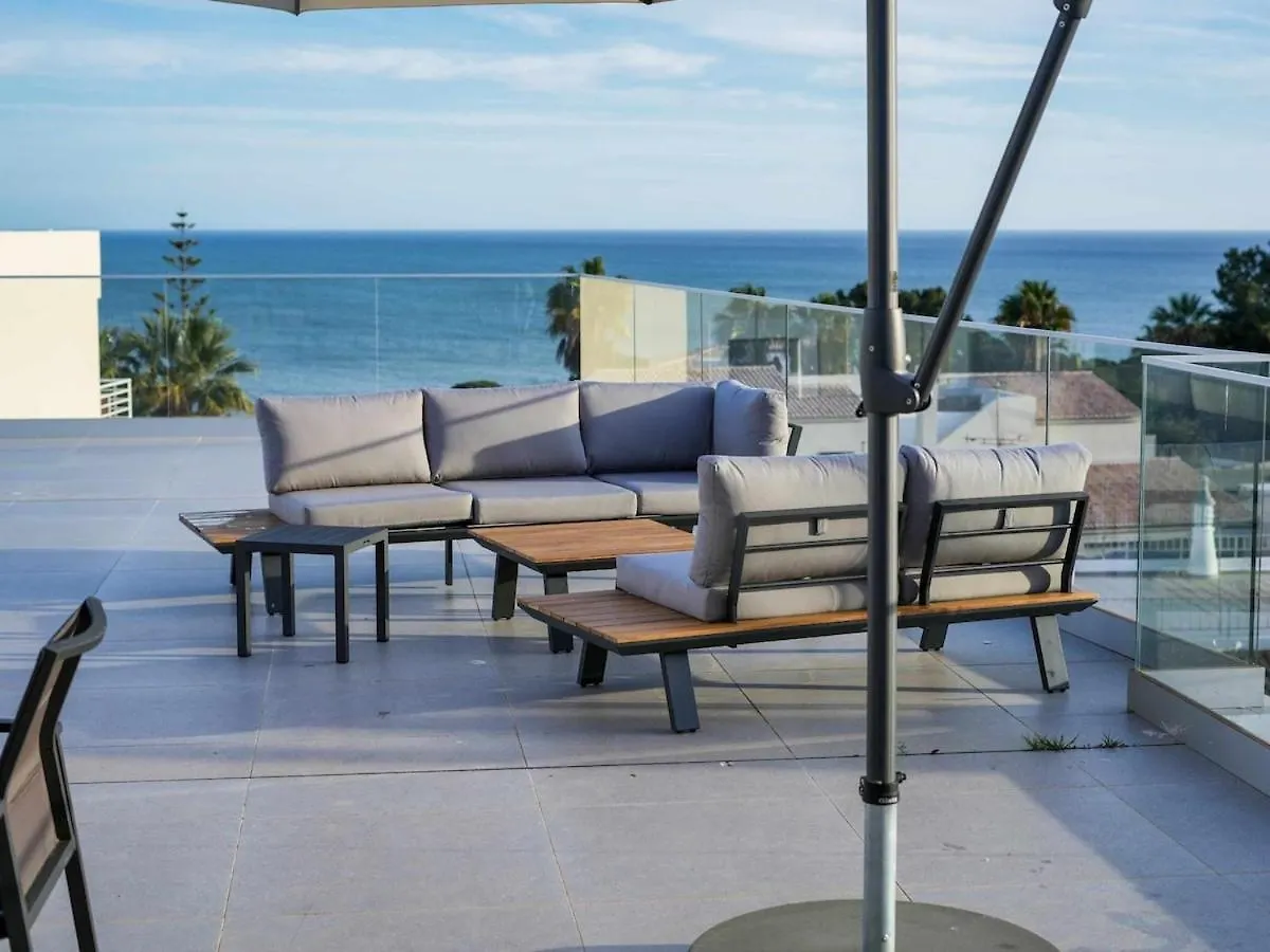 Panoramic N Apartment - Rooftop Pool & Sea View & Garage & Bbq Albufeira