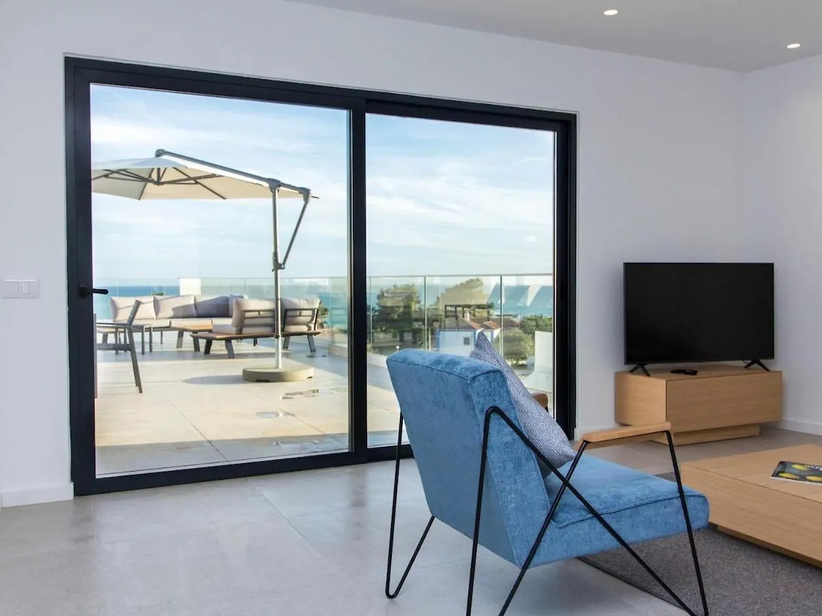 Panoramic N Apartment - Rooftop Pool & Sea View & Garage & Bbq Albufeira